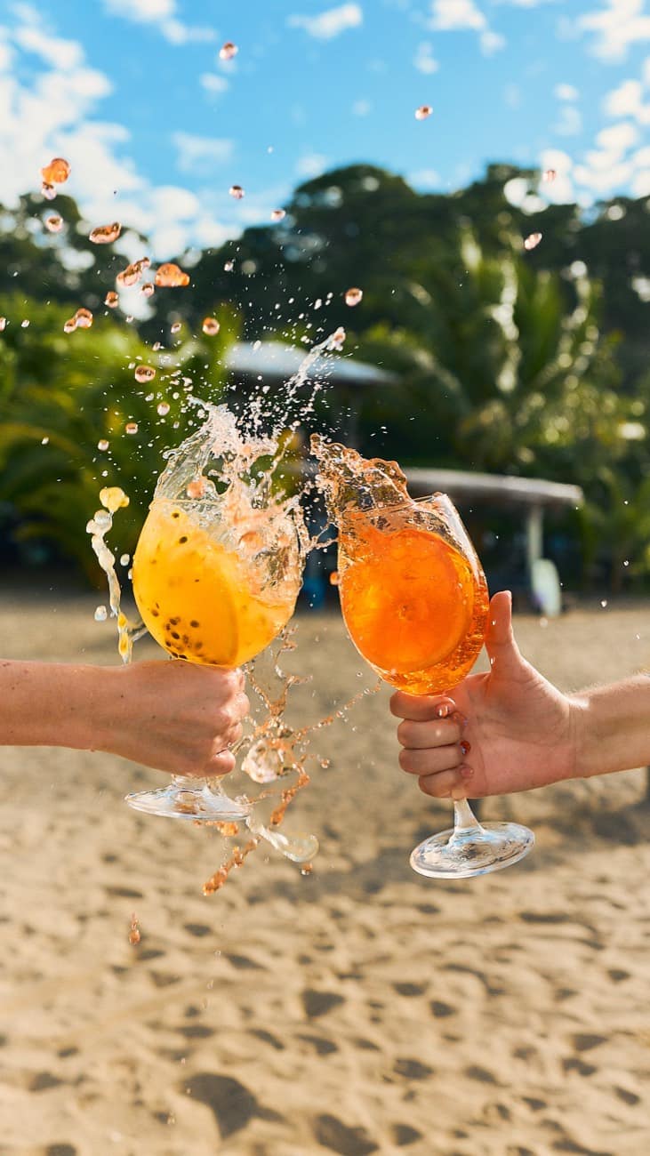 Cocktails en la playa — Baya Baya Café Bar, Puerto Viejo
